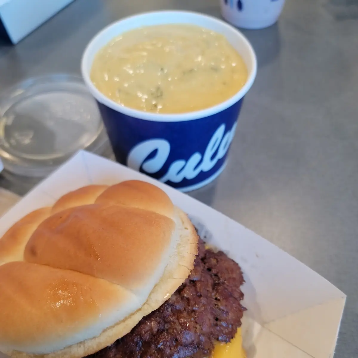 Culver's Deluxe Double Cheeseburger with Bacon