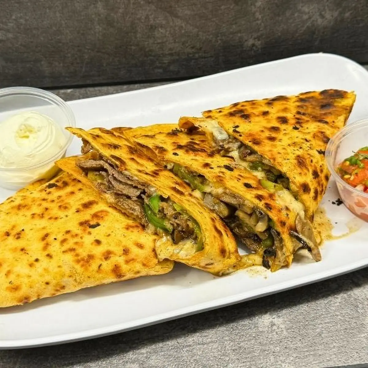 Philly Cheese-Steak Quesadillas