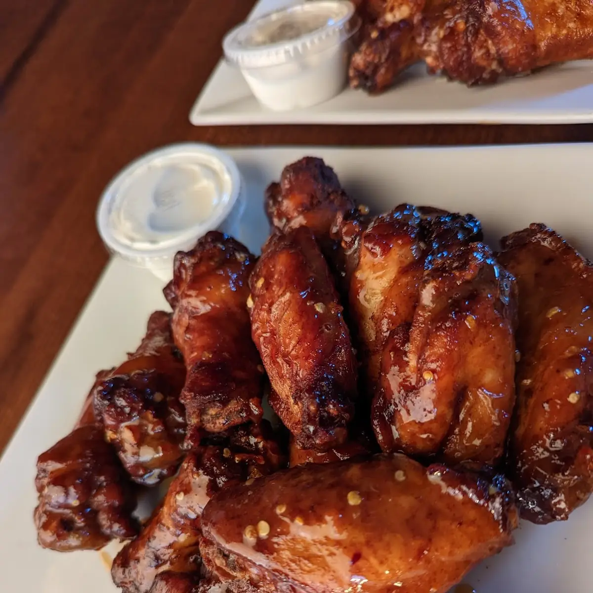 Chicken Wings Spicy Honey Peanut Sauce