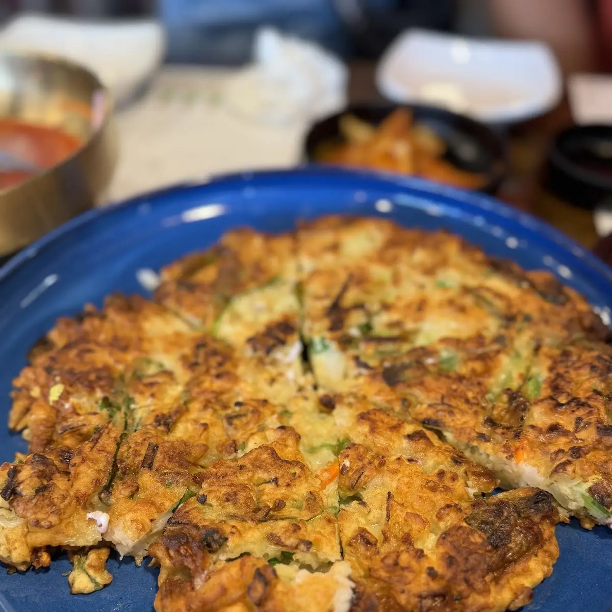 Savory Seafood and Scallion Pancake