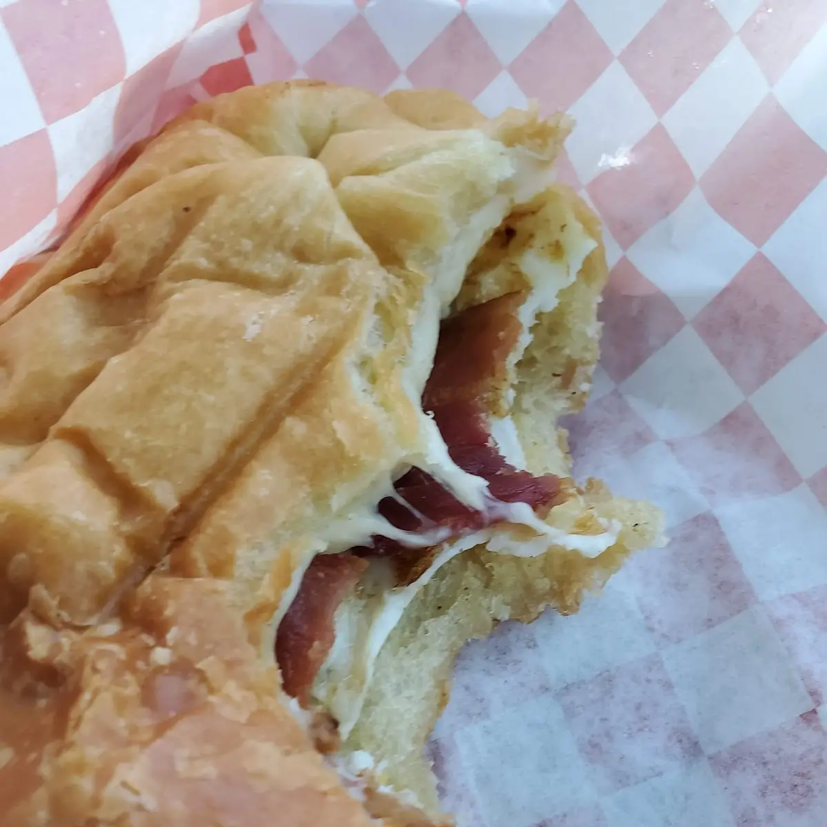 Ham and Cheese Croissant Sandwich
