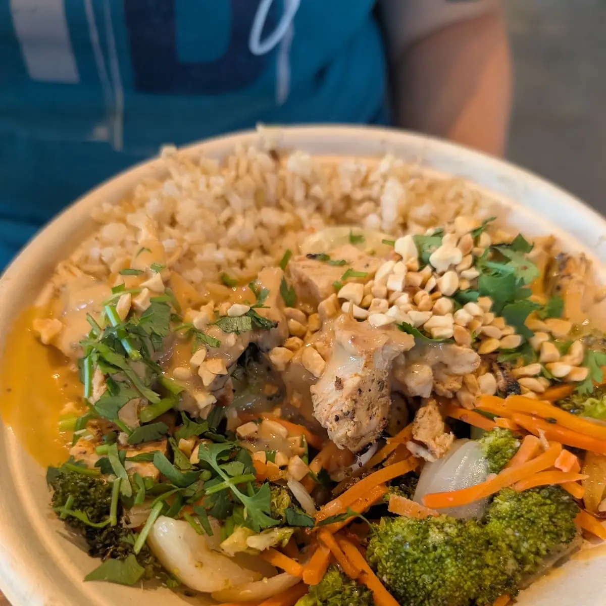 Thai Peanut Chicken Fried Rice