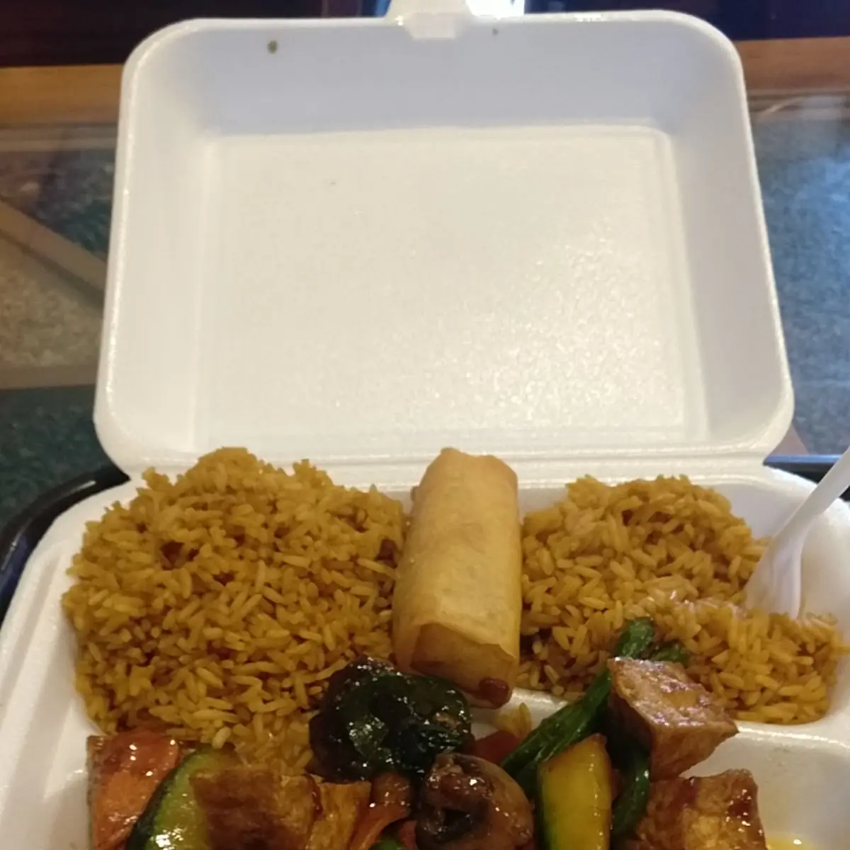 Egg Roll & Fried Rice