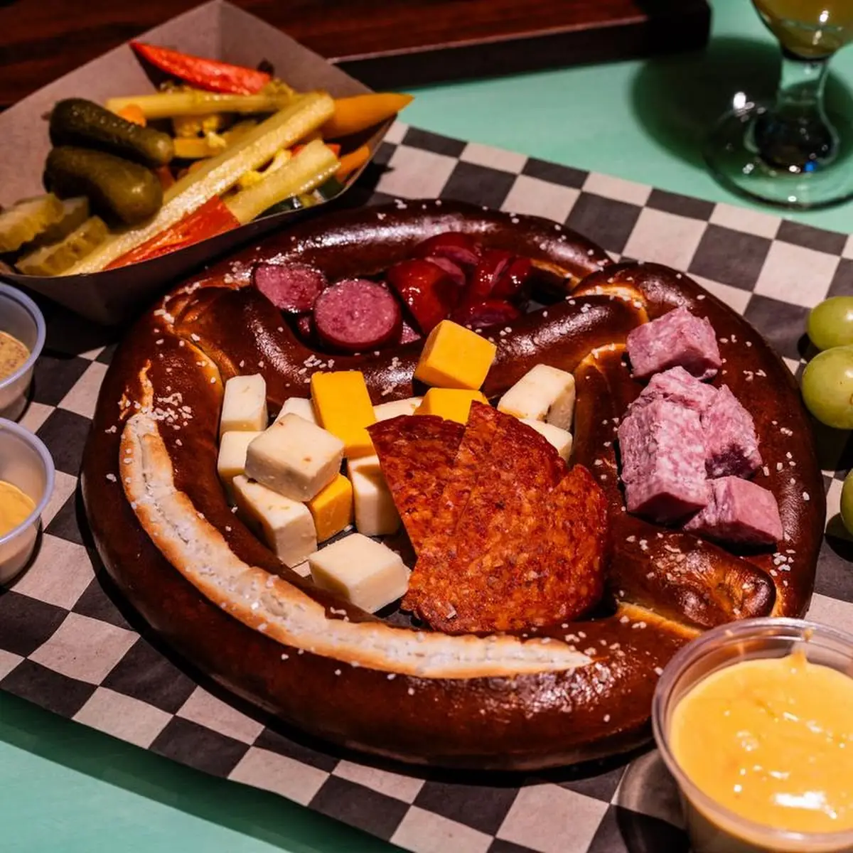 Bavarian Pretzel Graze Board
