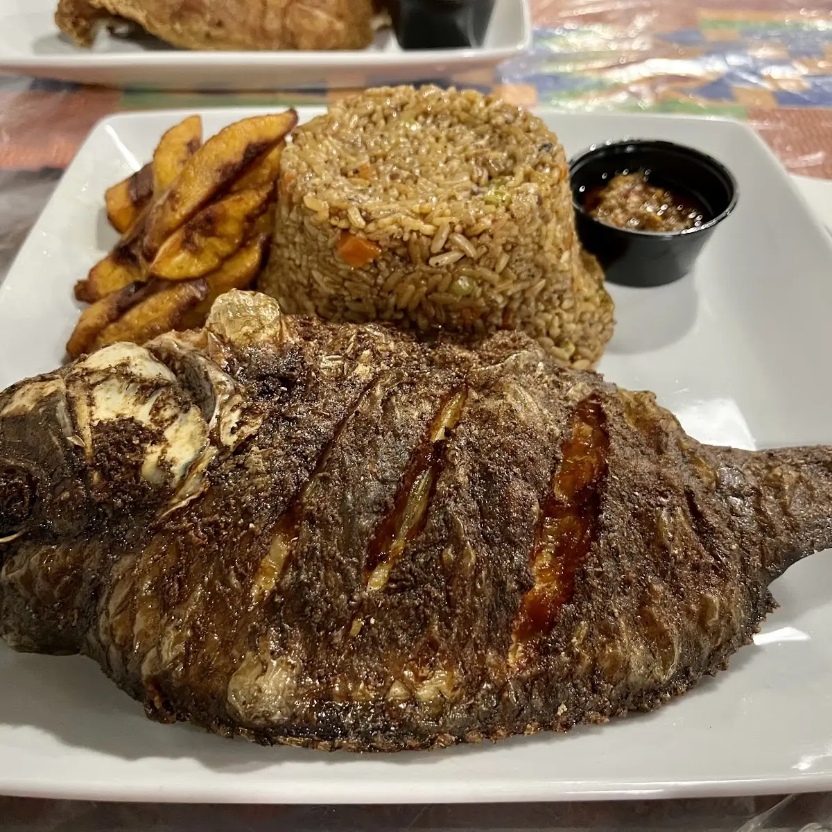Tilapia Fish with Fried Plantain