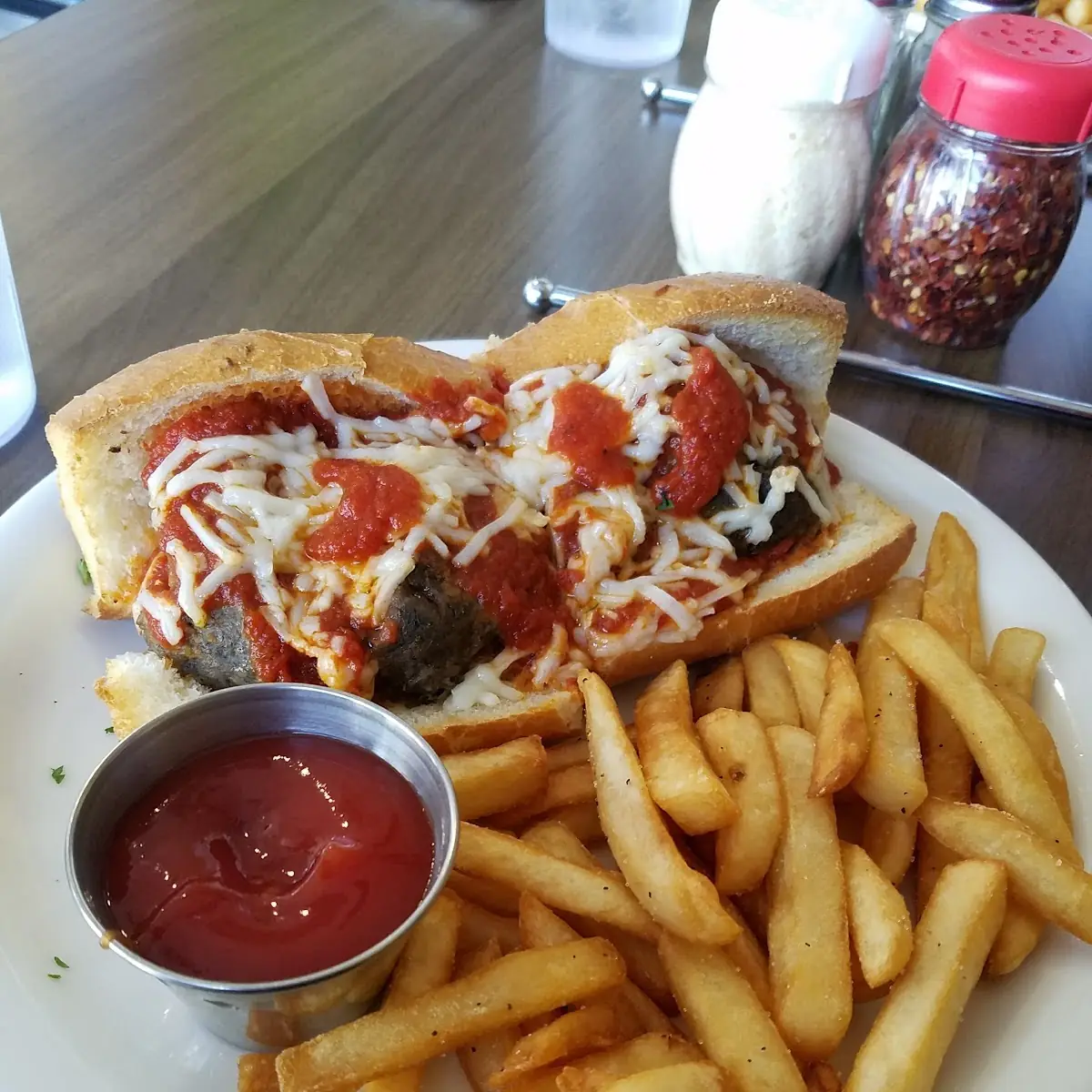 Meatball Sub with Fries