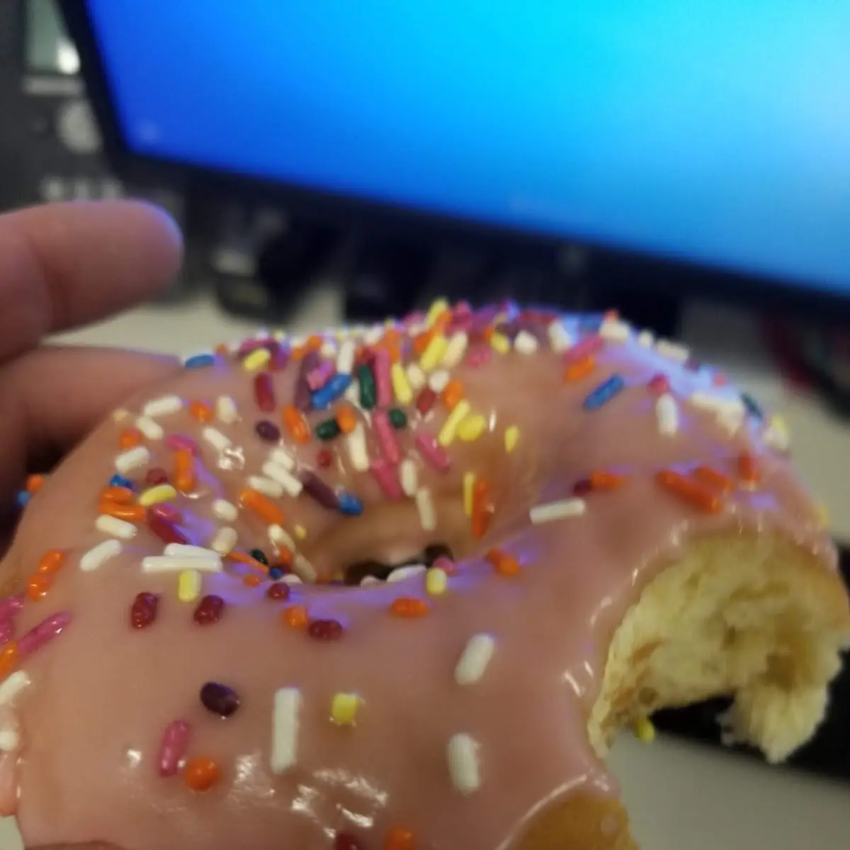 Glazed Donuts with Sprinkles