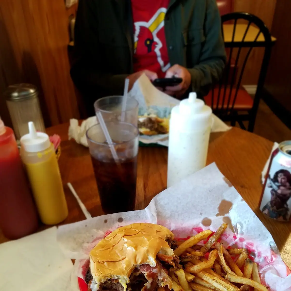 Bacon Cheeseburger and Fries