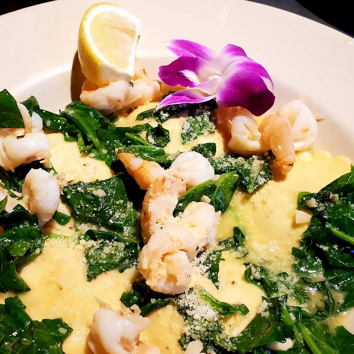 Lobster Ravioli Florentine