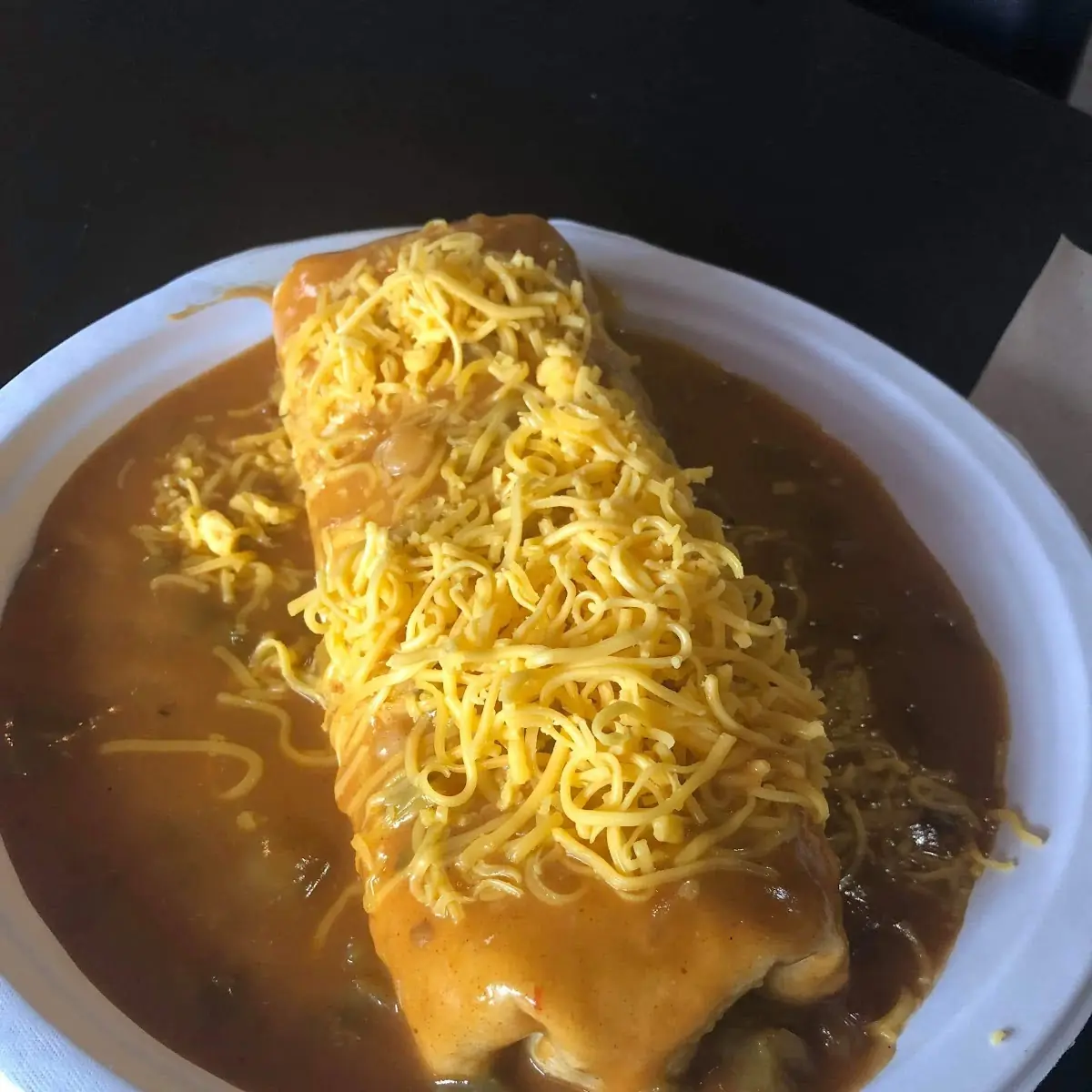 Bean and Asada Smothered Burrito