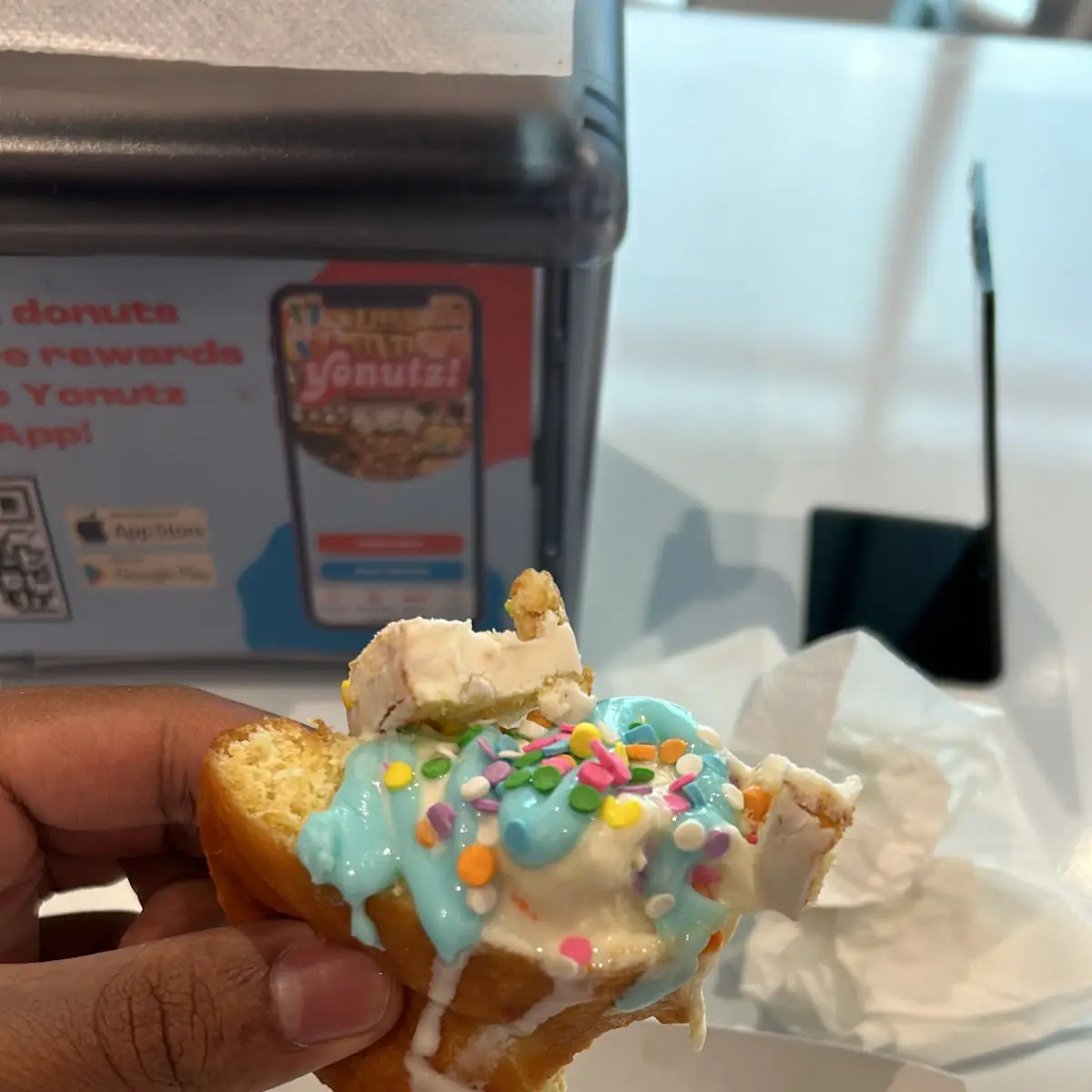 Cookie Dough Smashed Donut