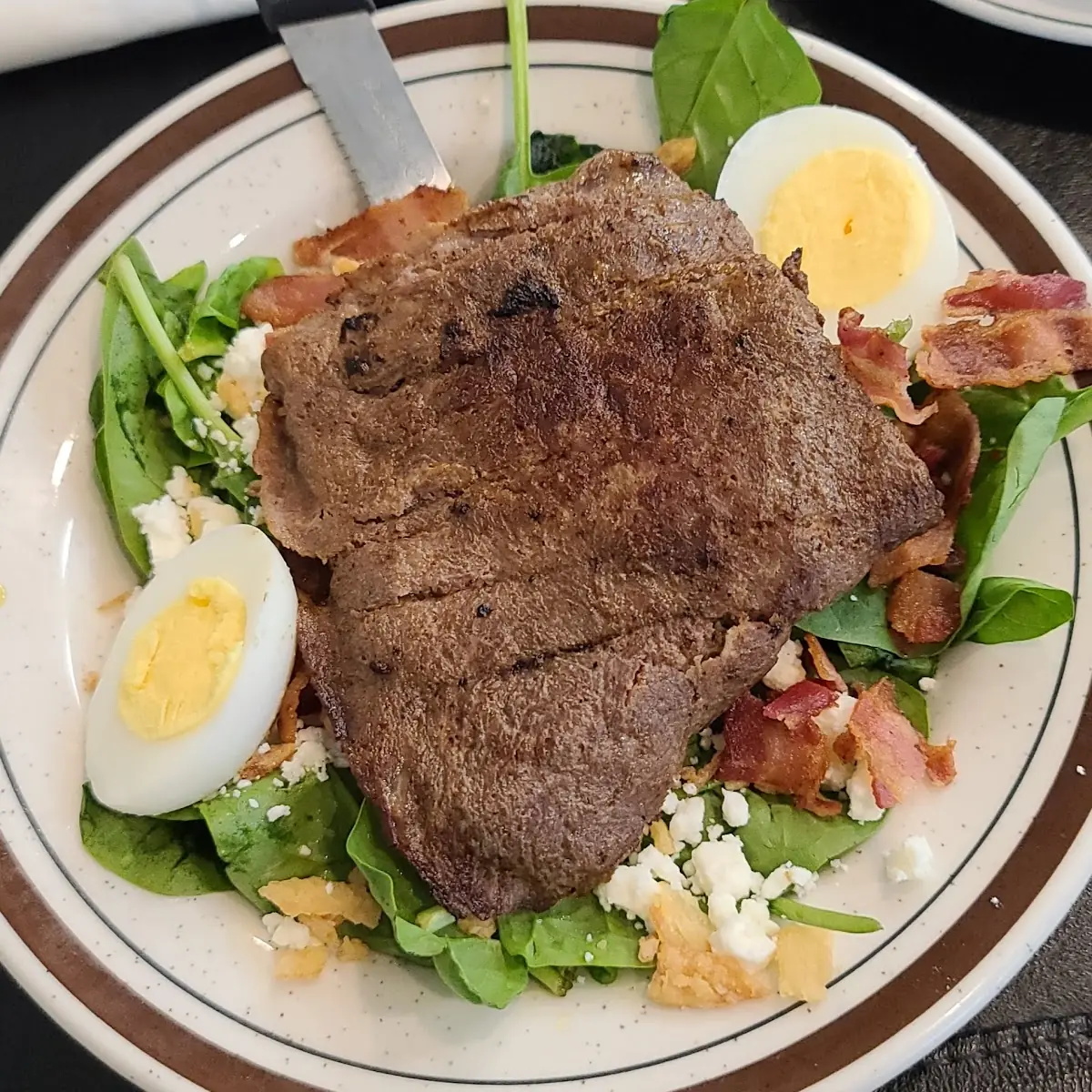 Steak and Spinach Salad