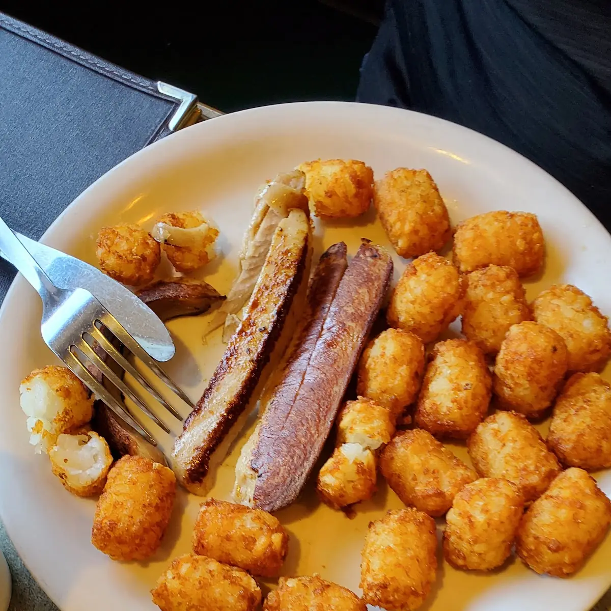 Hot Dog and Potatoes Tots