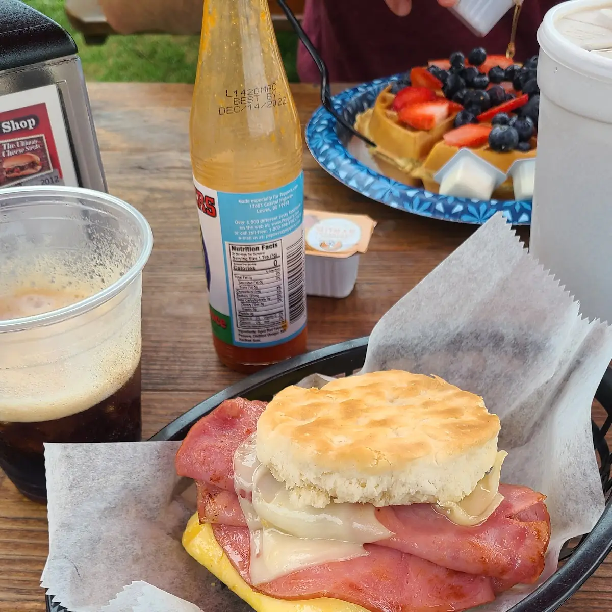 Ham Egg and Cheese Biscuit