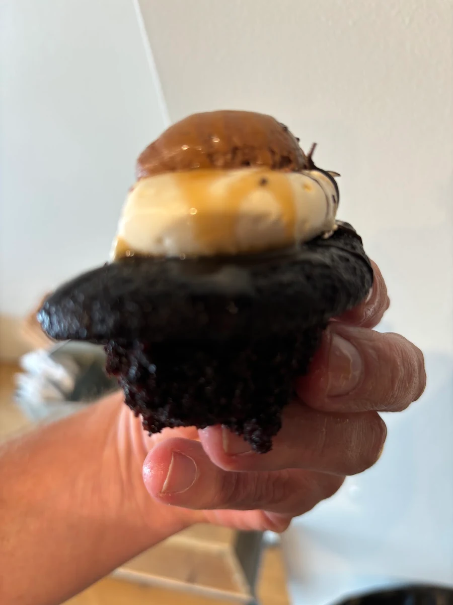 Chocolate Caramel Cream Cupcake