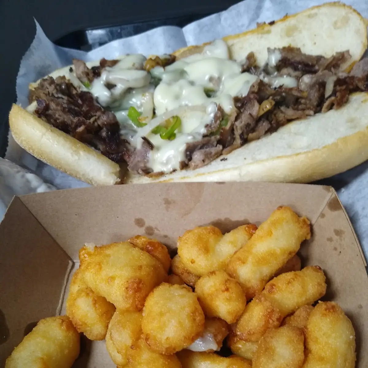 Philly Steak Sandwich with Cheese Ball