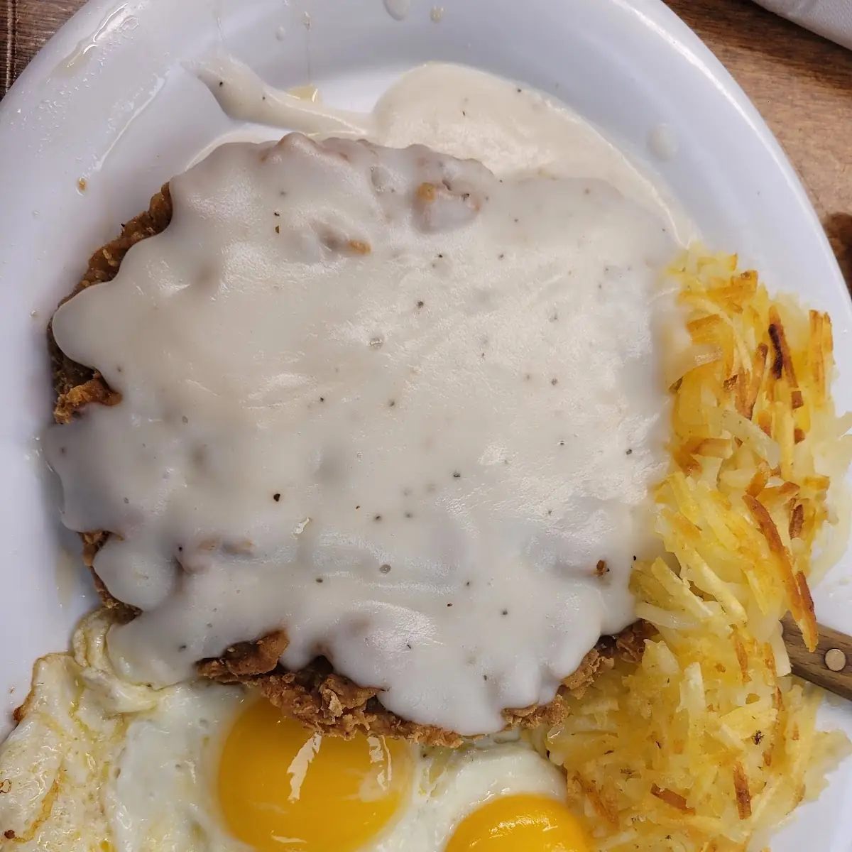 Chicken Fried Steak and Eggs