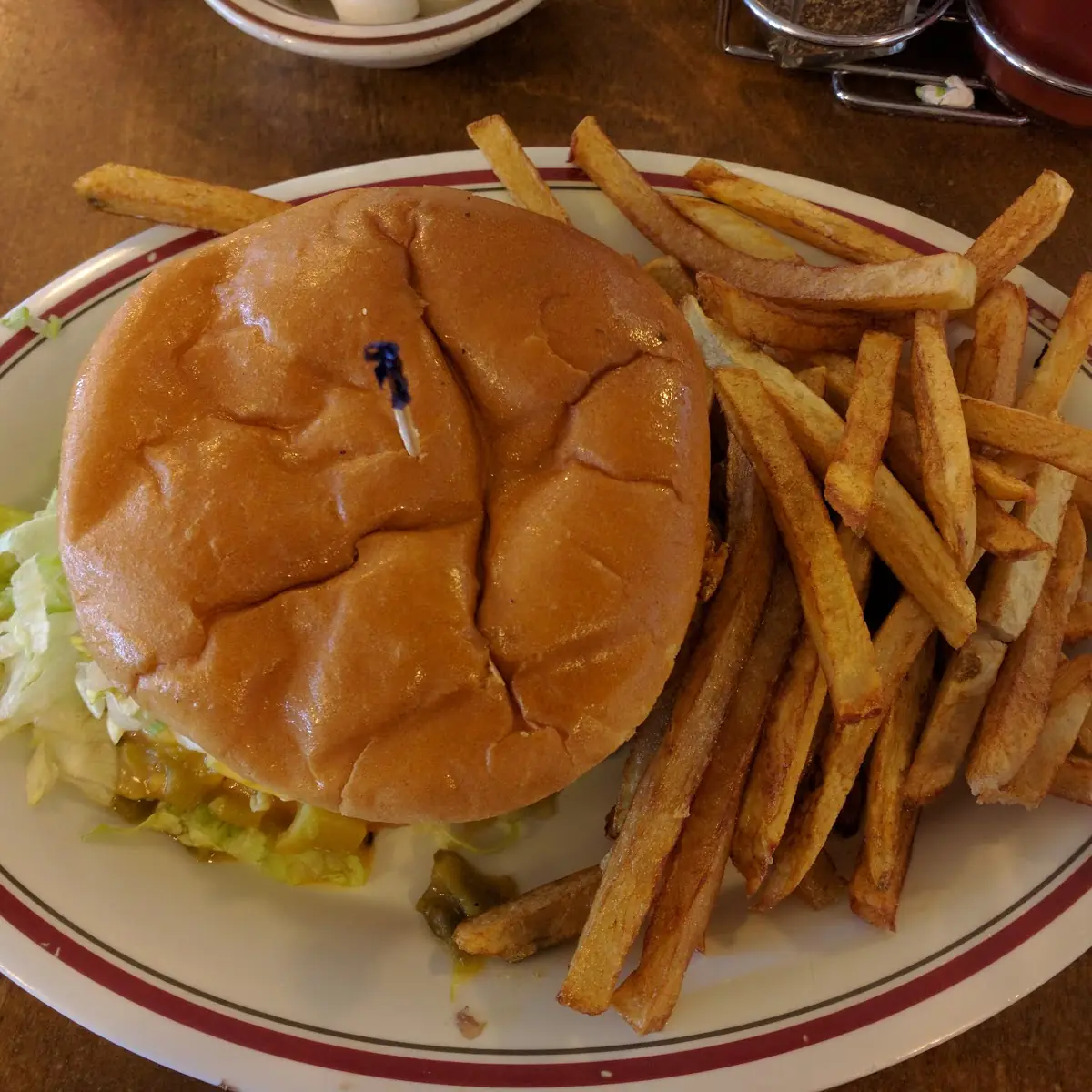 Green Chile Cheeseburger with Cheese Fries