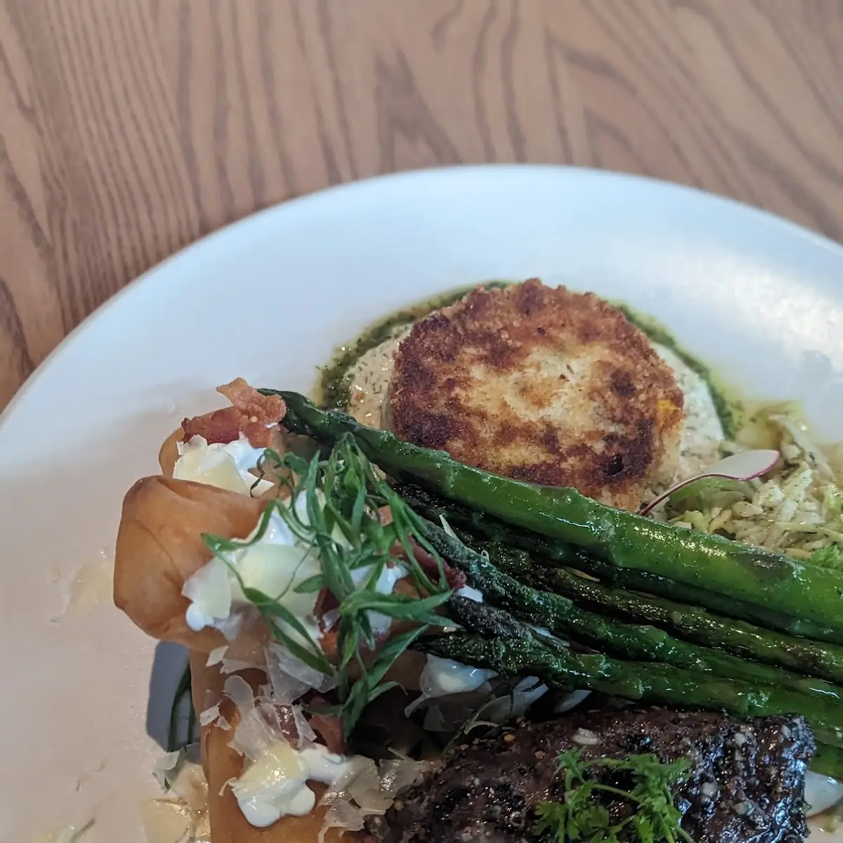 Steak with Crab Cake