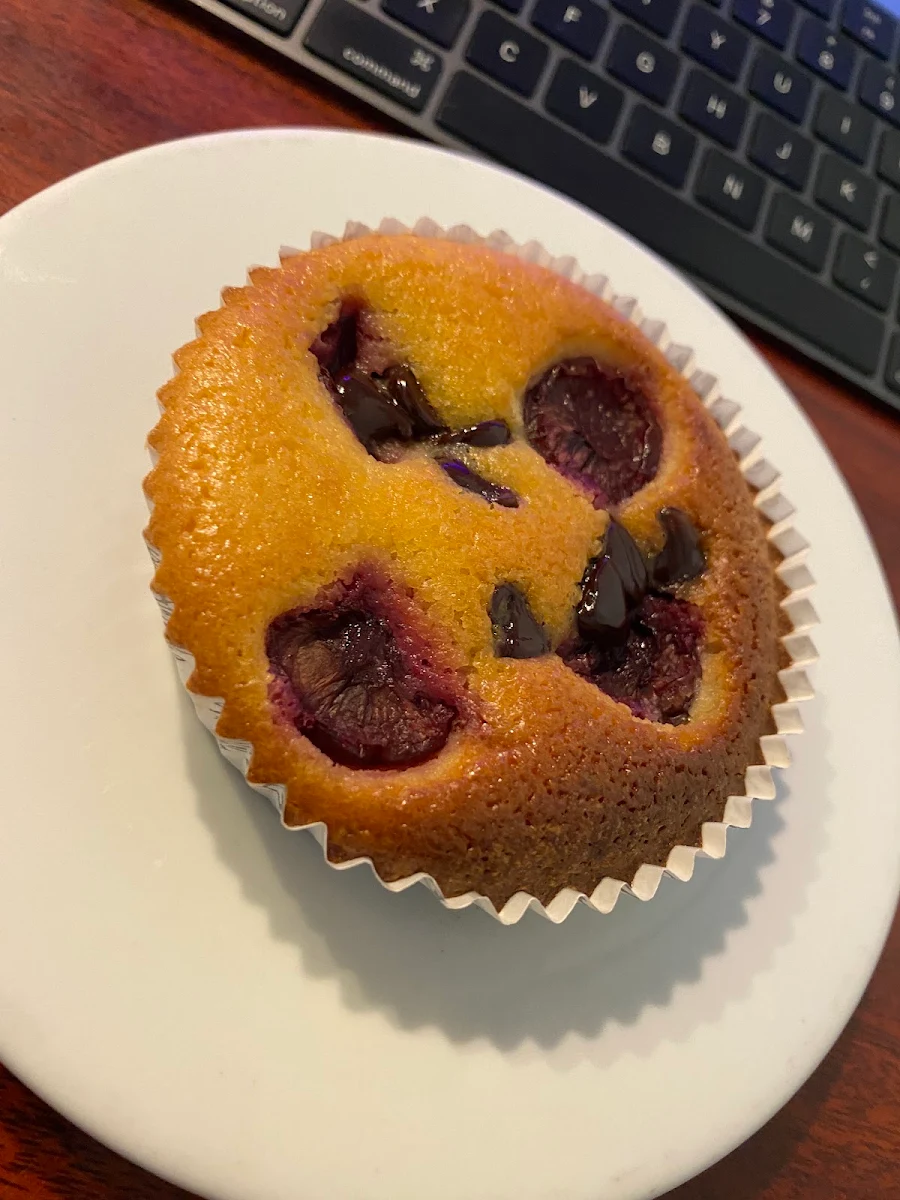 Dark Chocolate Cherry Clafouti