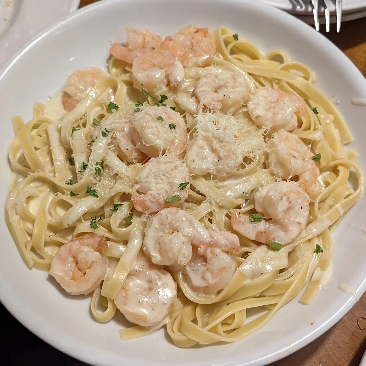 Fettuccine Alfredo Shrimp