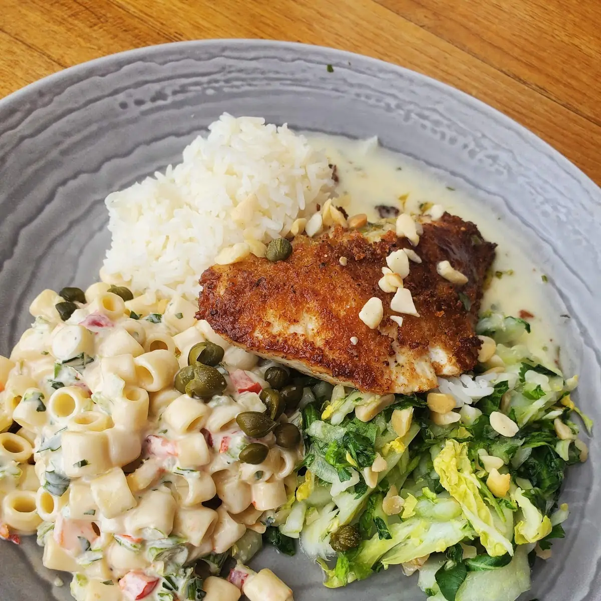 Sautéed Mac Nut & Herb Crusted Fresh Fish