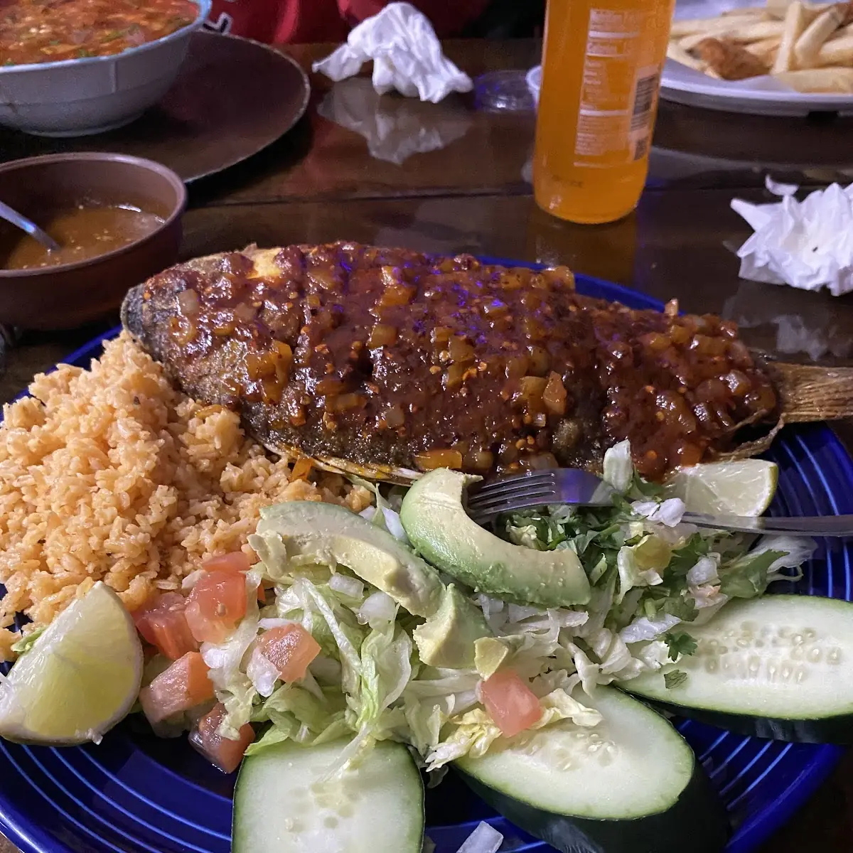 Mojarra a La Diabla Deviled Tilapia