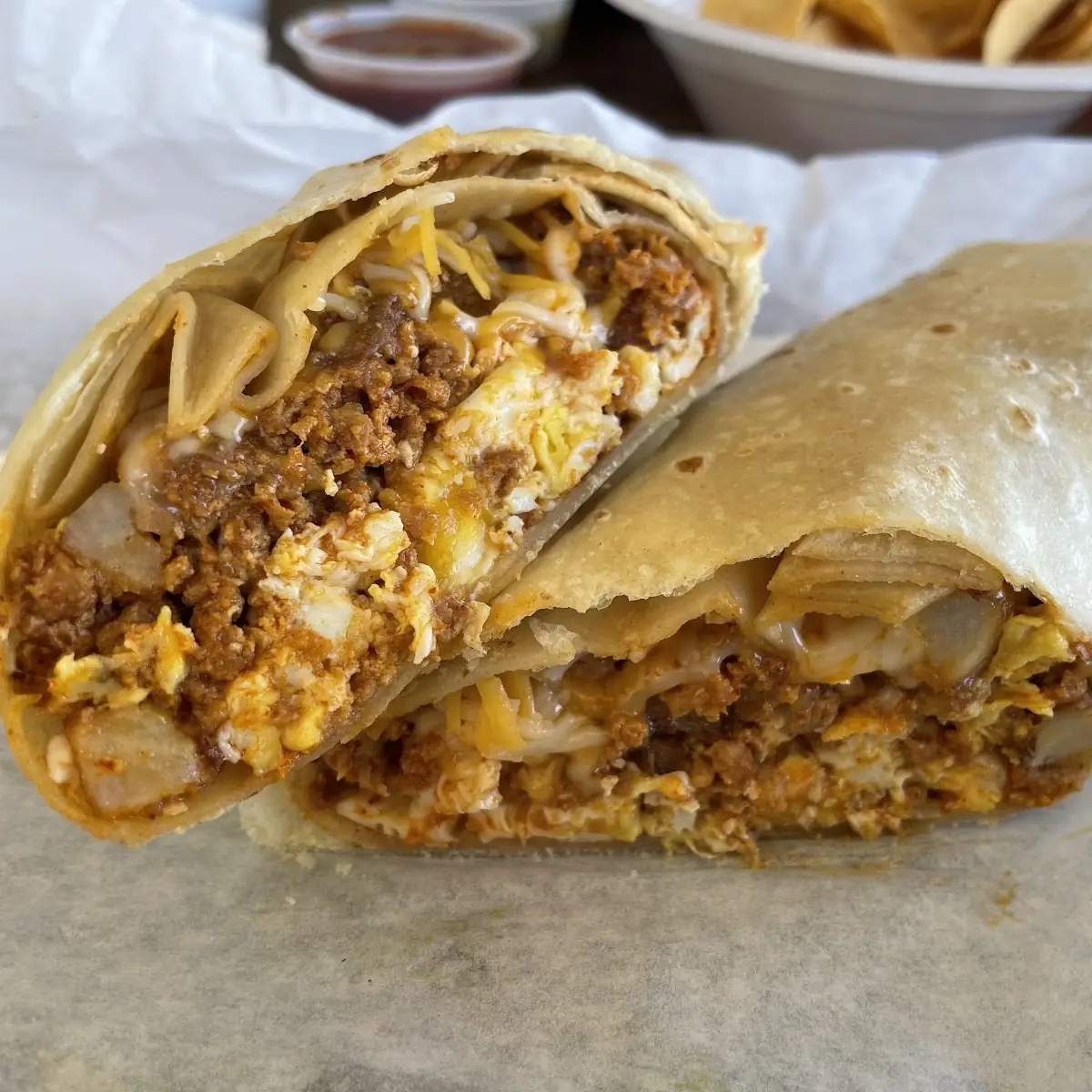 Machaca Egg & Cheese