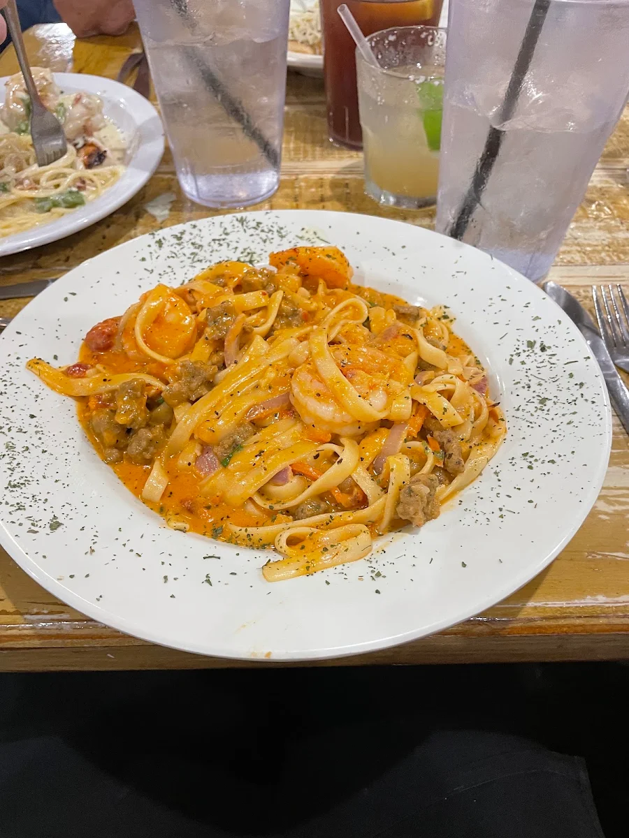 Shrimp Bolognese Pasta