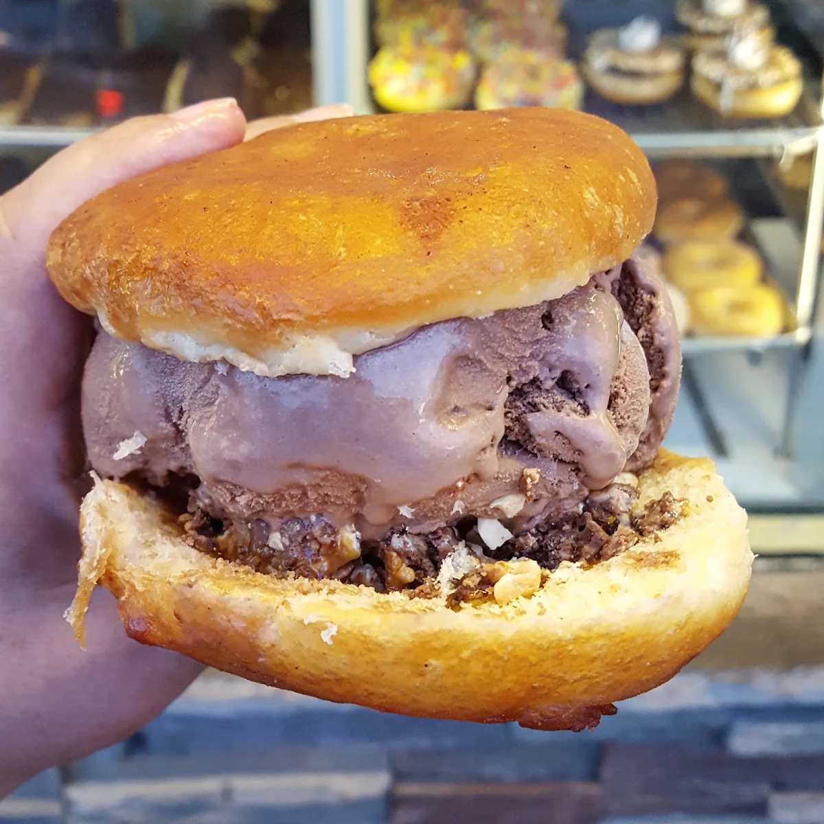 Snickers Ice Cream Donut