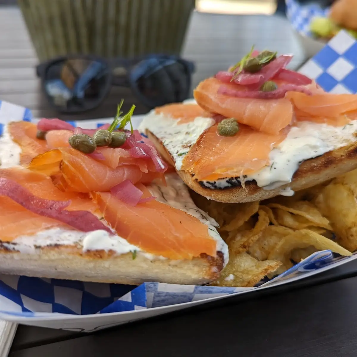 Smoked Salmon Sandwich, Char And Chowder