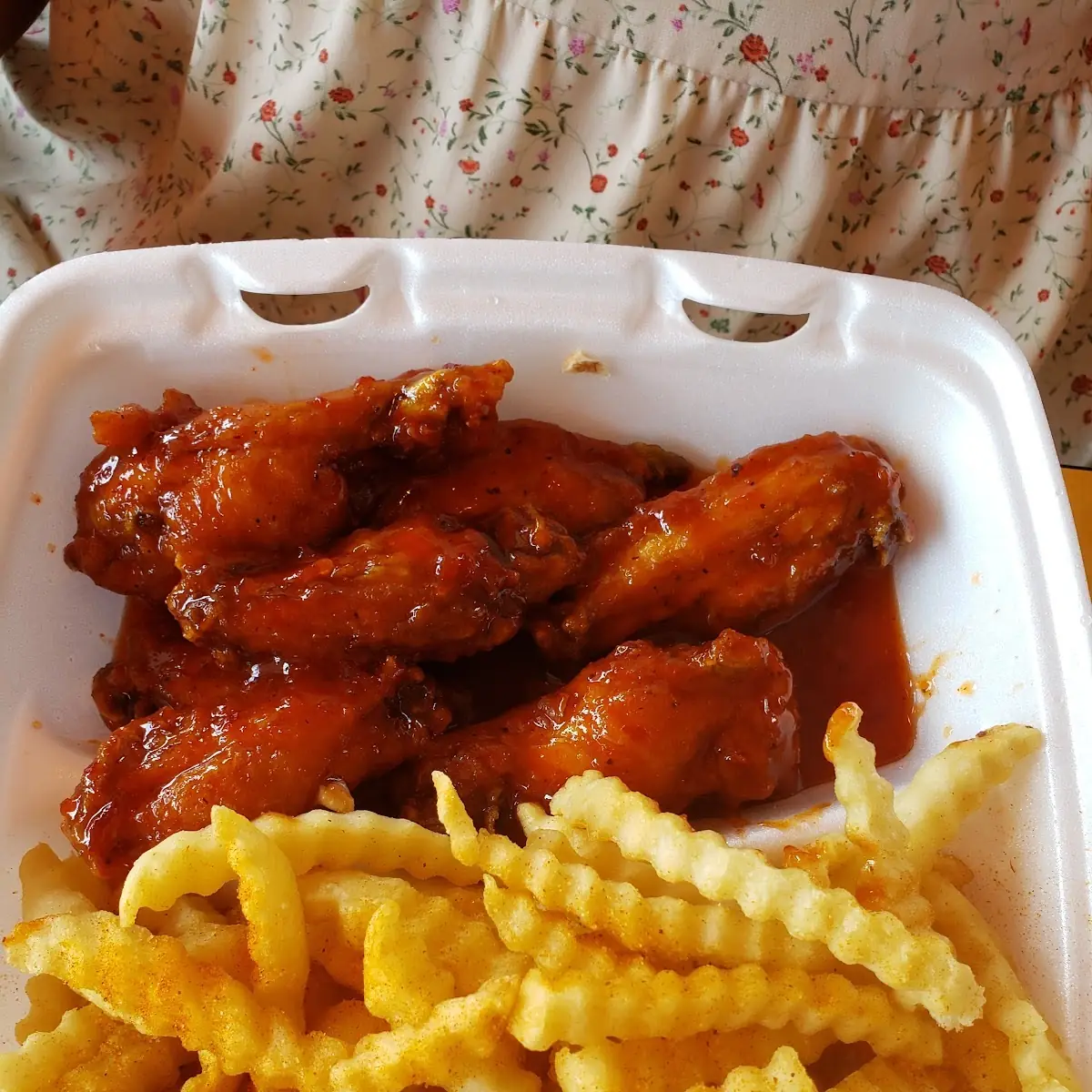Bone in Wings and Fries