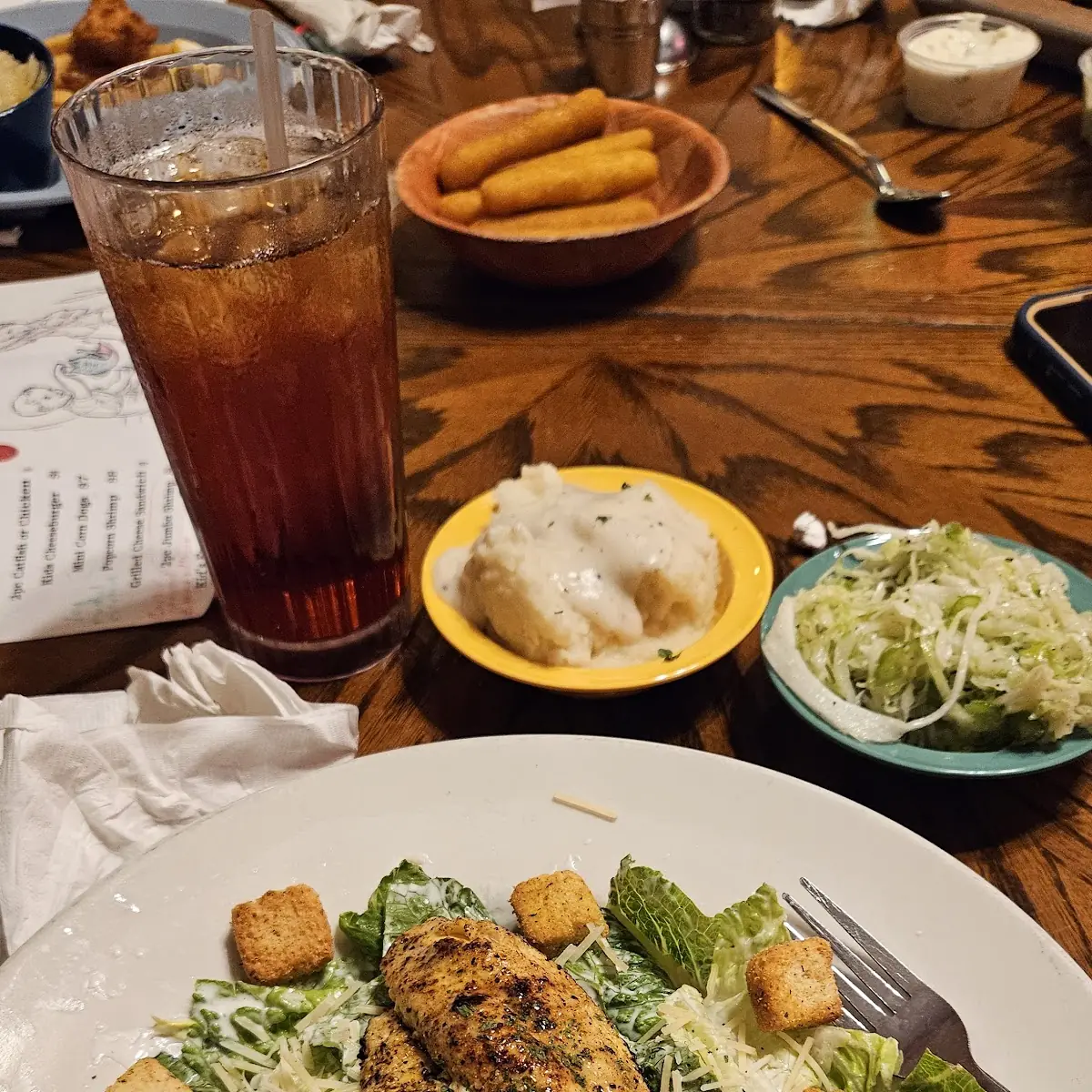 Lemon Pepper Catfish Salad