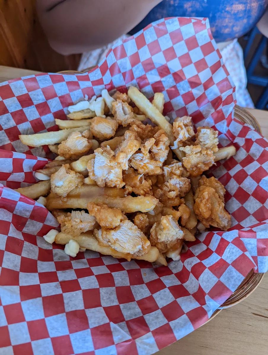Butter Chicken Poutine, Duffy's Famous Fish & Chips Restaurant