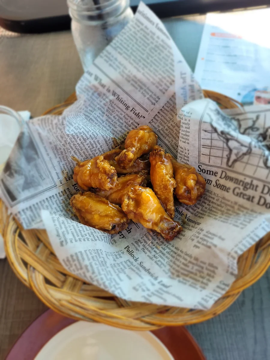 Honey Garlic Chicken Wings, Duffy's Famous Fish & Chips Restaurant