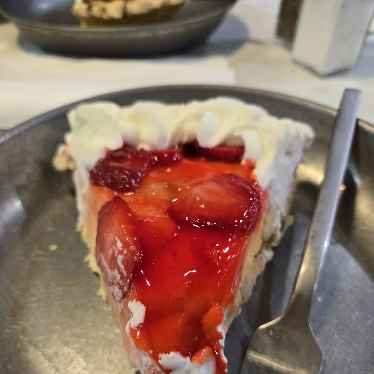 Strawberry Banana Pie Slice