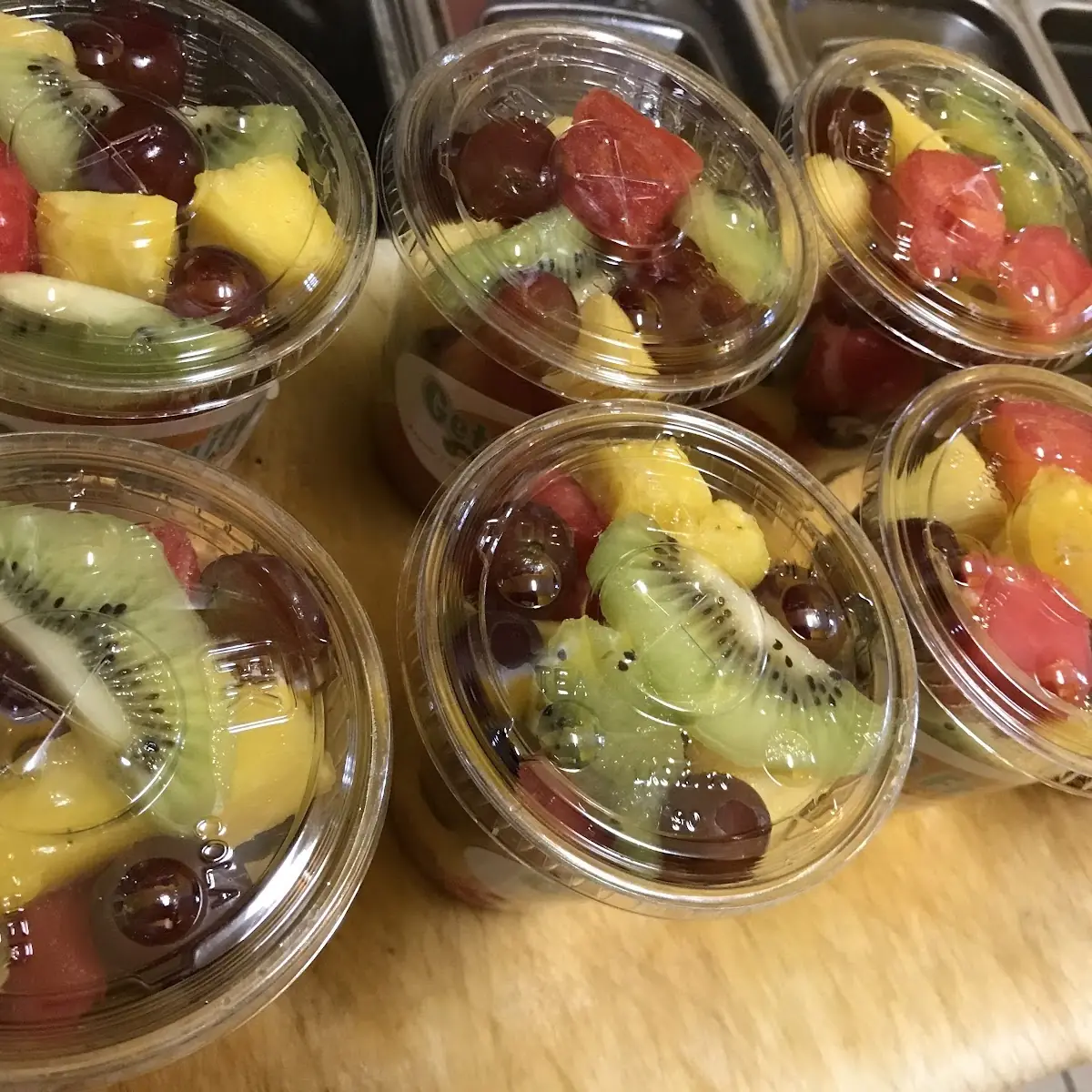 Side Salad with a Mini Fruit Cup & Beverage