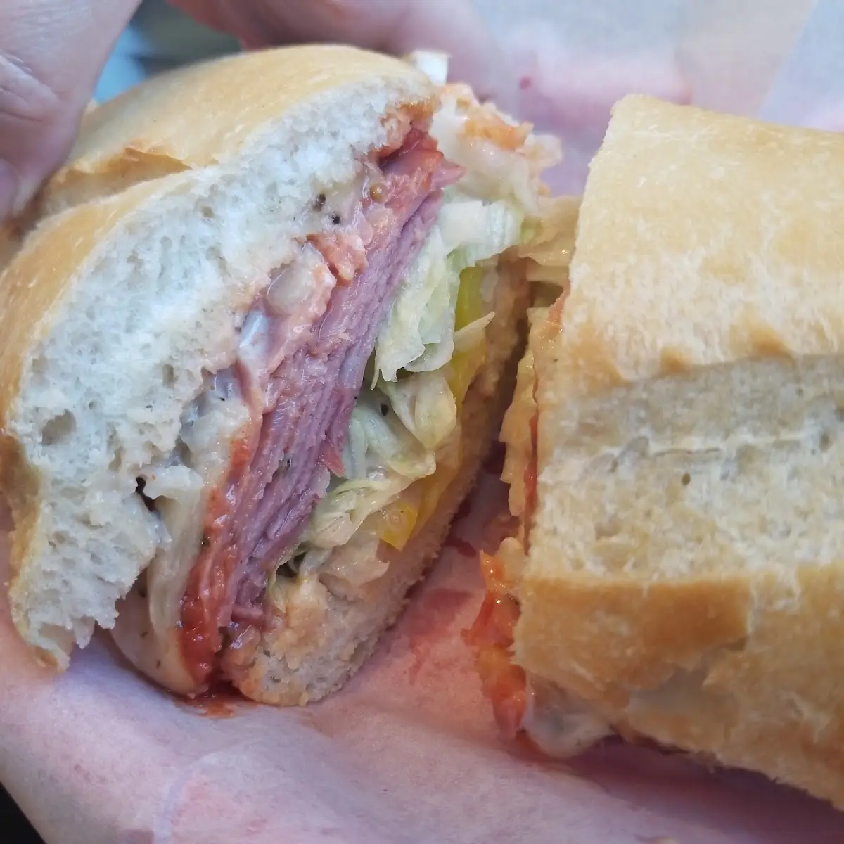 Cold 1 2 Meat and Cheese Sandwich
