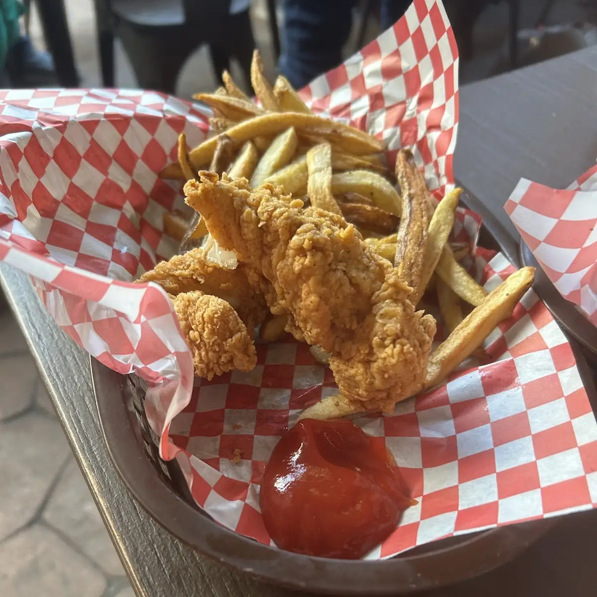 Crispy Fried Chicken and Fries