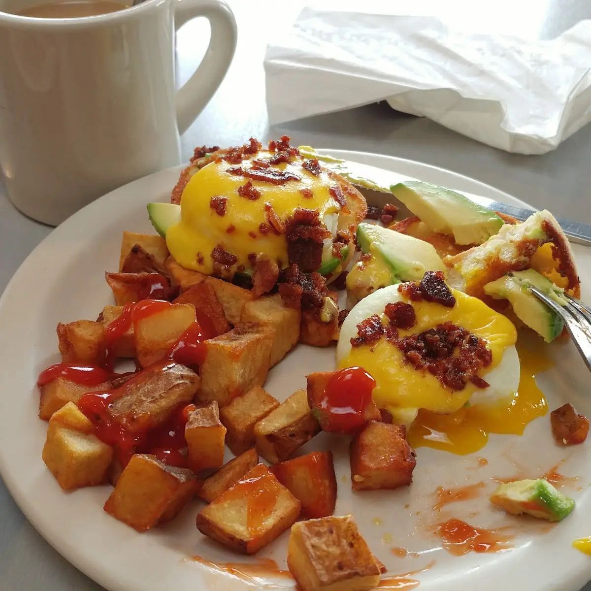 Avocado Eggs Benedict