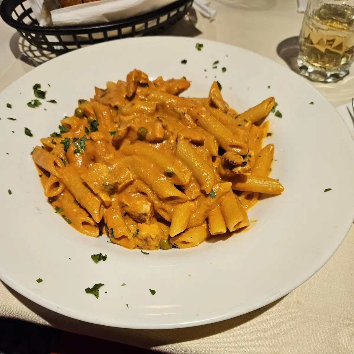 Penne Vodka with Grilled Chicken
