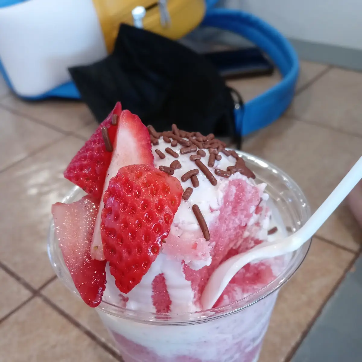 Strawberry and Cream Frappe