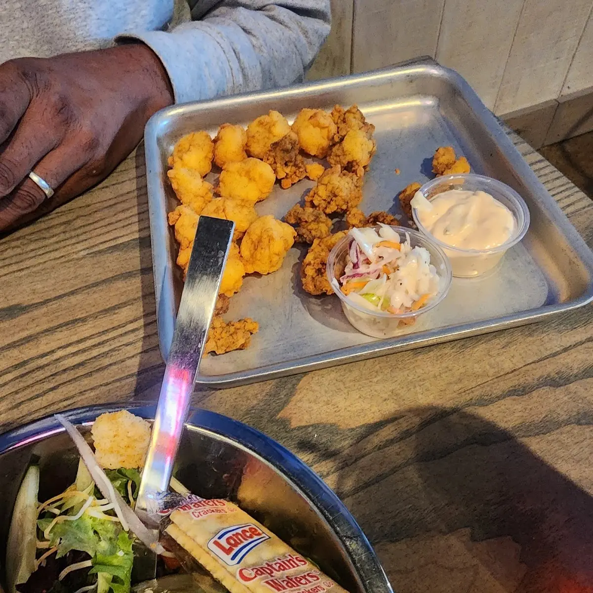Oyster and Shrimp Basket