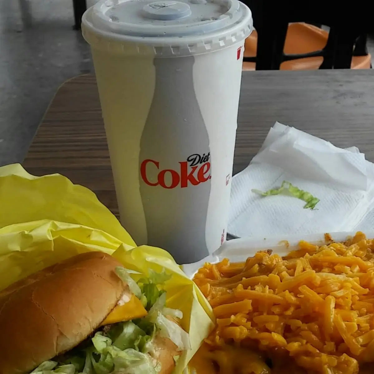 Cheeseburger with Chili Cheese Fries