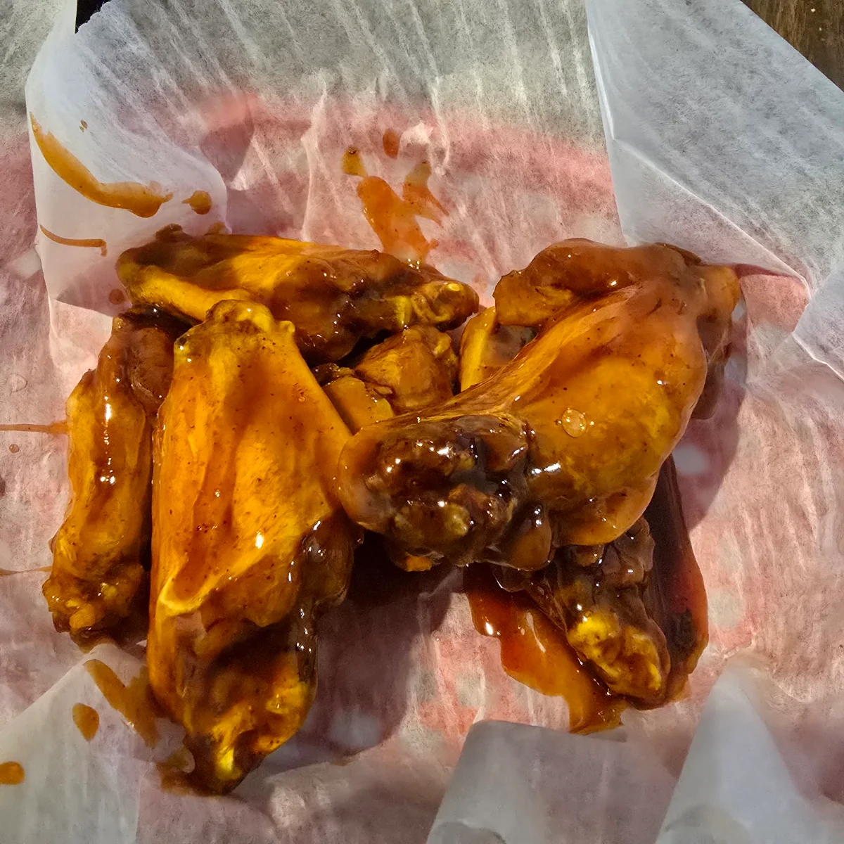 Kicking Bourbon Chicken Wings
