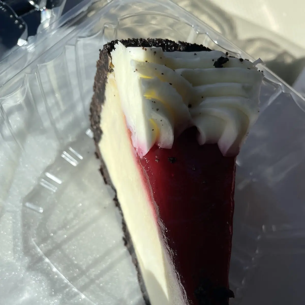 Blueberry Cheesecake with Chocolate Crust