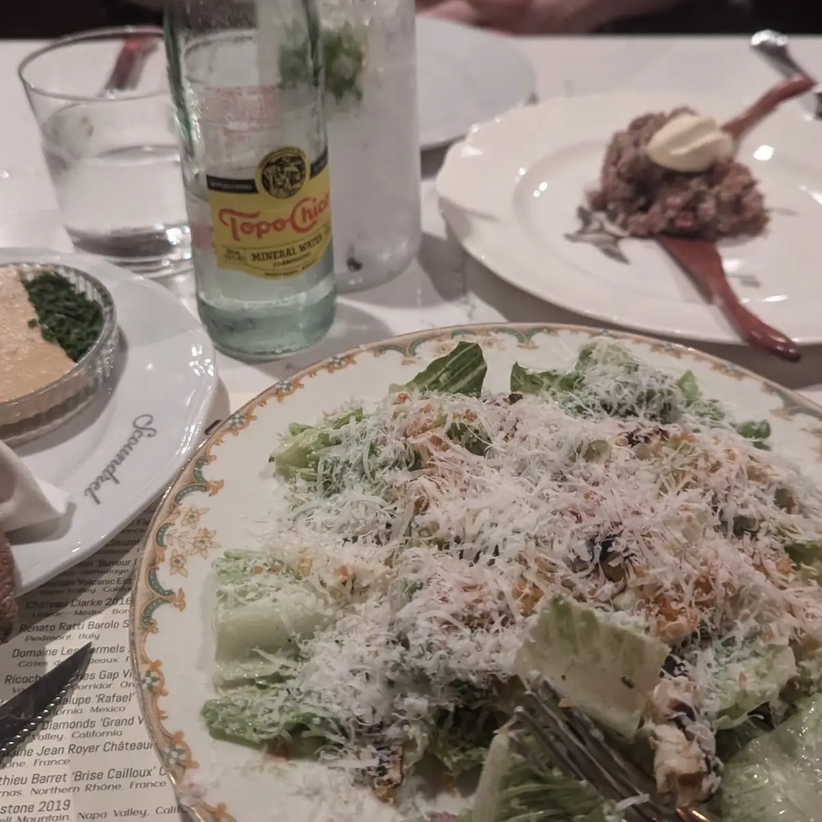 Caesar Salad with Shredded Cheese