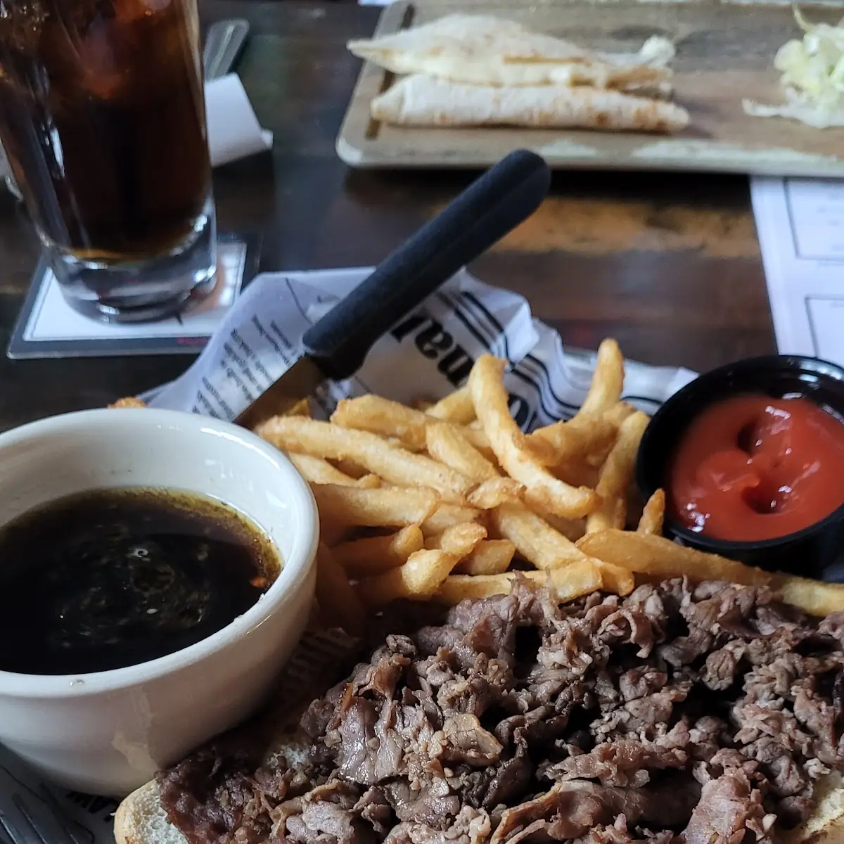 French Dip with Fries