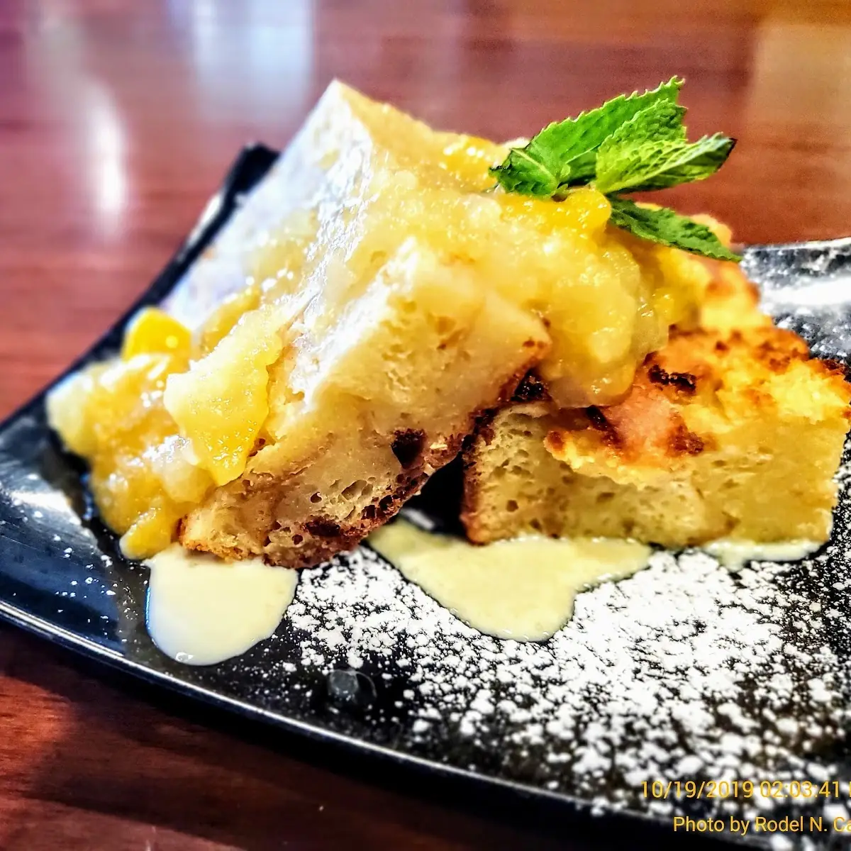 Mango Bread Pudding