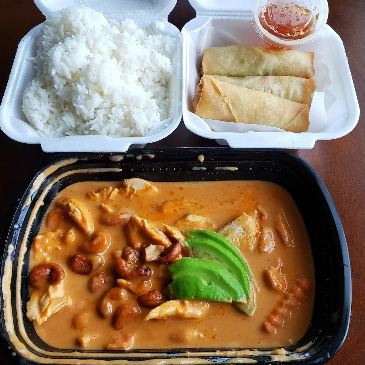 Chicken Masaman Curry Thai Spring Rolls